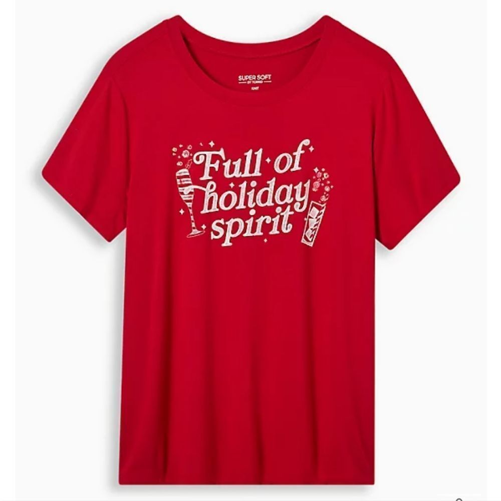 Torrid 5 FULL OF HOLIDAY SPIRIT tee New